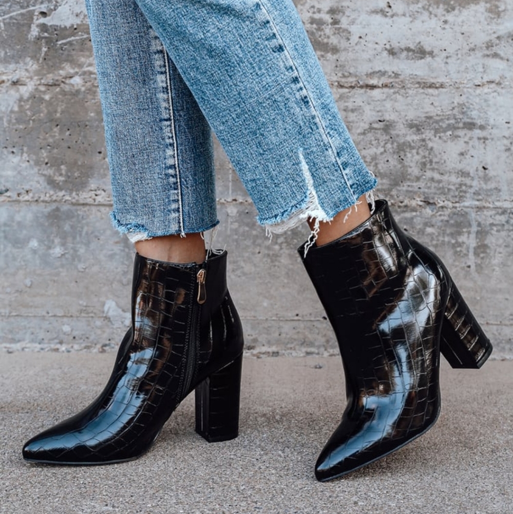 Lulus Ottava Croc Bootie